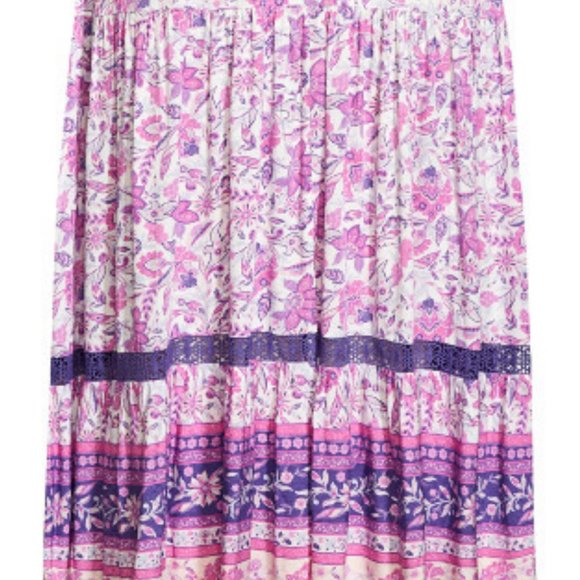 AVEOLOGY Salma Maxi Flutter Boho Dress 22/24 - Picture 9 of 15